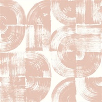 Giulietta Blush Painterly Geometric Wallpaper