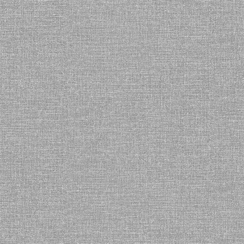 Glen Dark Grey Linen Wallpaper