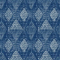 Grady Blue Dotted Geometric Wallpaper
