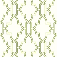 Green and White Tile Trellis