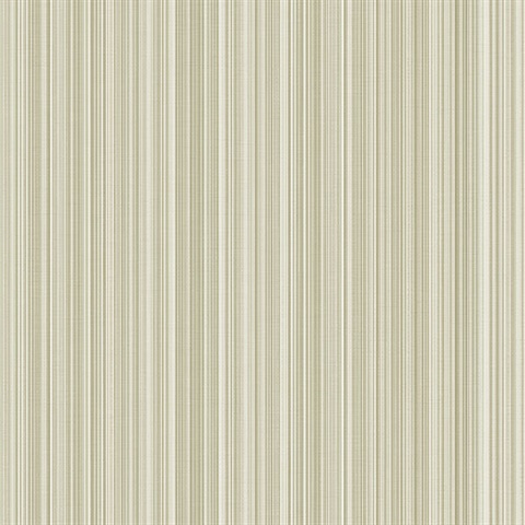 Green Stria Stripe Wallpaper