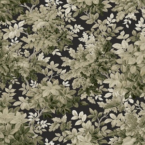 Greenwood Dark Blue Deciduous Wallpaper