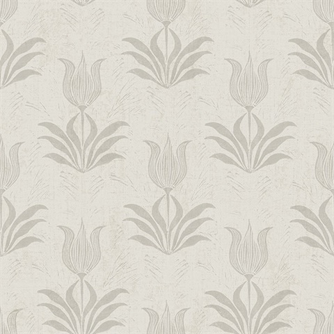 Grey Parrot Tulip Peel & Stick Wallpaper