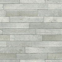 Grey Warehouse Planks Peel & Stick Wallpaper