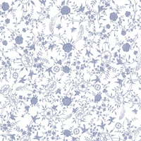 Gulia Blue Botanical Wallpaper