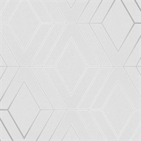 Adaline Light Grey Geometric Wallpaper