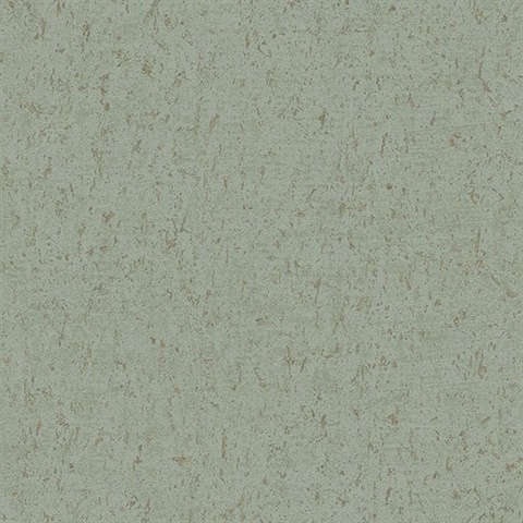 Guri Green Faux Concrete Wallpaper