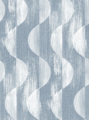 Half Circles Charcoal Peel & Stick Wallpaper