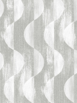 Half Circles Charcoal Peel & Stick Wallpaper