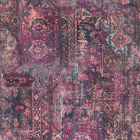 Hamadan Purple Textile Wallpaper