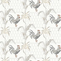 Hank Grey Rooster Wallpaper
