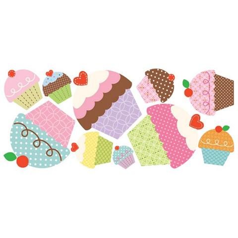 Happi Cupcakes Giant Wall Decals