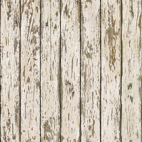 Harley Khaki Weathered Wood Wallpaper