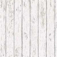 Harley Off-White Weathered Wood Wallpaper