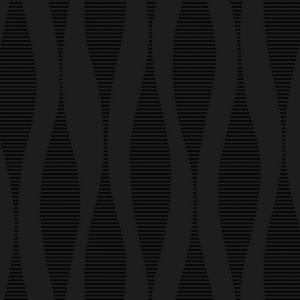 Harmony Ikat Waves Metallic Carbon Wallpaper