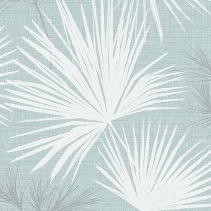 Hatteras Grey Palms Wallpaper