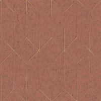 Hayden Rasberry Concrete Trellis Wallpaper