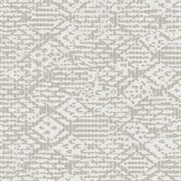 Helene Silver Glitter Geometric Wallpaper