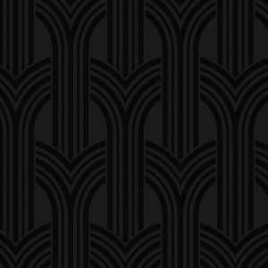 Hendrix Arches Off-White & Onyx Wallpaper