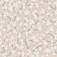 Henrik Coral Floral Wallpaper