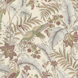 Heronwood Mulberry Wallpaper