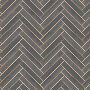 Herringbone Wood Veneer Apple Blossom Wallpaper