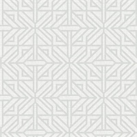 Hesper Grey Geometric Wallpaper