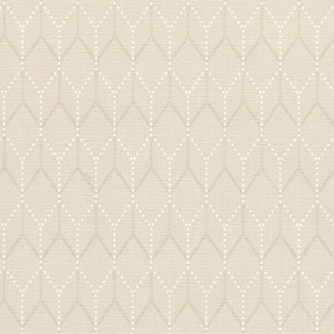 Hexagon Shadows Wallpaper - Linen