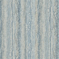 Hilton Blue Marbled Paper Wallpaper