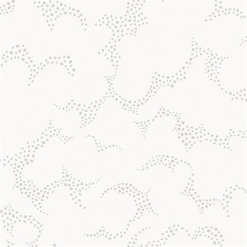 Himmel Grey Abstract Dots Wallpaper