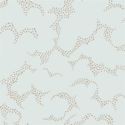 Himmel Mint Abstract Dots Wallpaper
