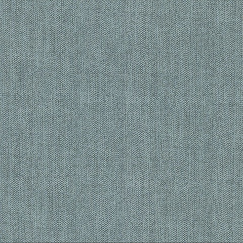 Holden Turquoise Chevron Faux Linen Wallpaper