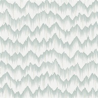 Holmby Seafoam Brushstroke Zigzag Wallpaper by Scott Living