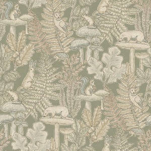 Holt Sage Woodland Wallpaper