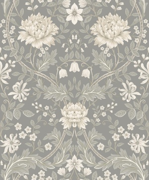 Honeysuckle Floral Prepasted Wallpaper
