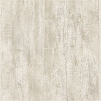 Huck Cream Weathered Wood Plank Wallpaper