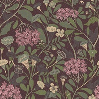 Hybbe Purple Hydrangea Garden Wallpaper