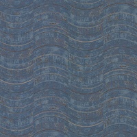Hydra Blue Geometric Wallpaper