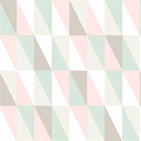 Inez Pastel Geometric Wallpaper