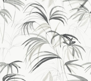 Inky Palms Green Peel & Stick Wallpaper