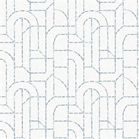 Integrity Blue Arched Outlines Wallpaper