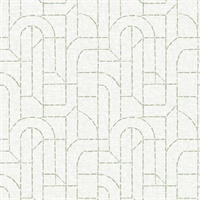 Integrity Light Green Arched Outlines Wallpaper