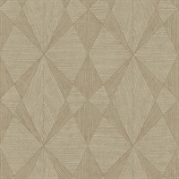 Brown Geometric Wood Wallpaper