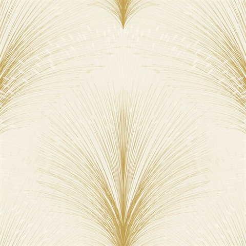 Ivory Papyrus Plume Wallpaper