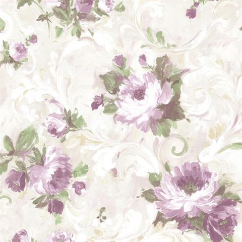 Jasmine Floral Scroll