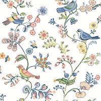Jinjur Multicolor Bird Trail Wallpaper