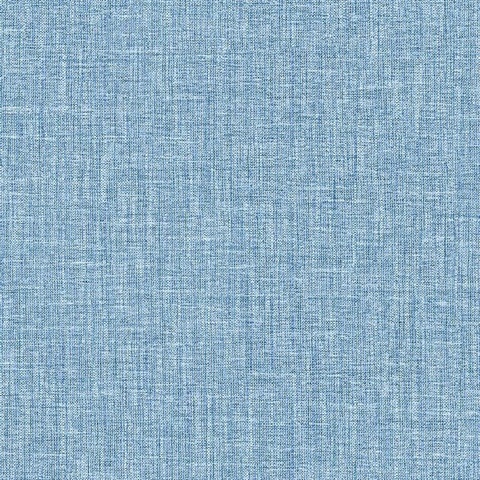 Jocelyn Blue Faux Fabric Wallpaper