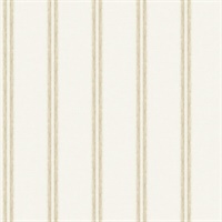 Johnny Cream Stripes Wallpaper