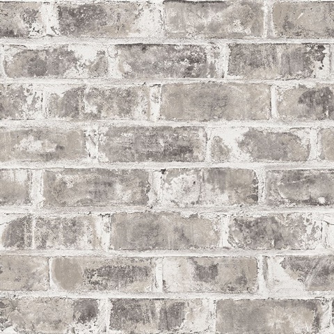 Jomax Grey Warehouse Brick Wallpaper