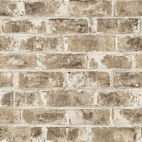 Jomax Neutral Warehouse Brick Wallpaper